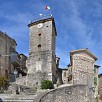 Centro storico con vista della torre con orologio - Rocca di Botte (Abruzzo)